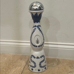 Hand Painted Decorative Empty Bottle of Clase Azul Tequila 750ml